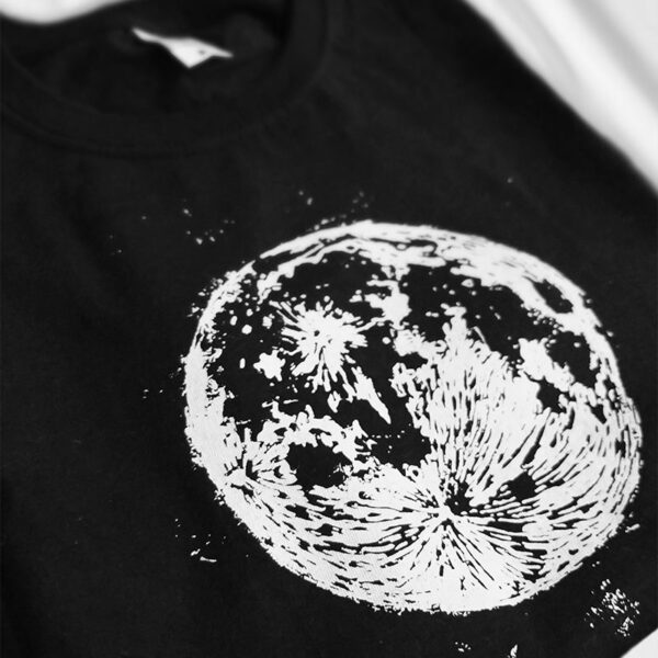 full moon black t-shirt